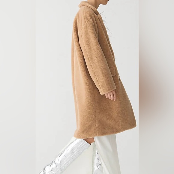 J Crew Teddy Sherpa blend Coat - Picture 3 of 6